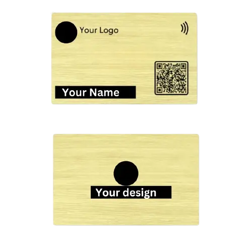 Carte de visite NFC Premium Bambou